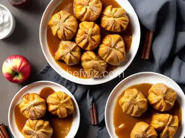 Apple Dumplings with Rich Cinnamon Sauce