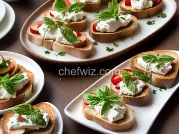 Apple Goat Cheese Bruschetta