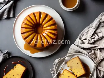 Apple Harvest Pound Cake with Caramel Glaze