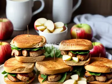 Apple-Maple Chicken Sausage Breakfast Sammies