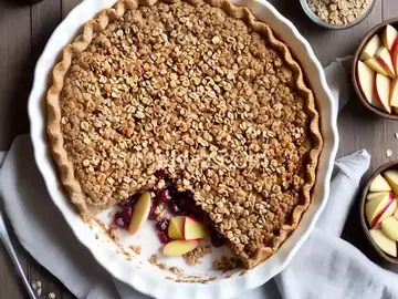 Apple Oat Crisp Pie