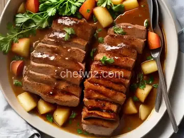 Apple Picking Braised Pork Tenderloin