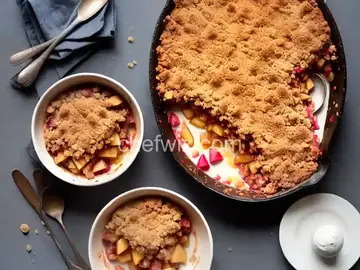 Apple-Rhubarb Crumble
