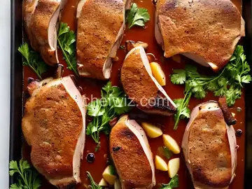 Apple Stuffed Pork Chops