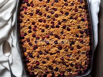 Apple and Dried Cranberry Crisp