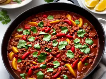 Argentine Chili With Chimichurri