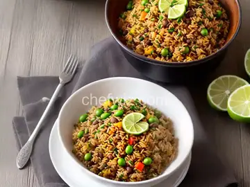 Arroz con Gandules (Puerto Rican Rice With Pigeon Peas)