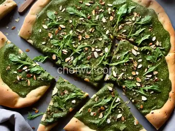 Arugula-Almond Pesto Pizza