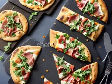 Arugula-Prosciutto Flatbread Pizzas