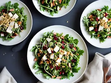 Arugula Salad with Asiago and Cranberries