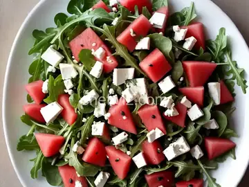 Arugula, Watermelon and Feta Salad