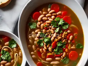 Ash Reshteh (Persian Noodle and Bean Soup)
