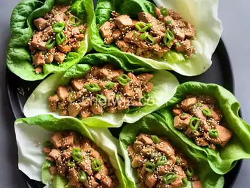 Asian-Inspired Chicken Lettuce Wraps