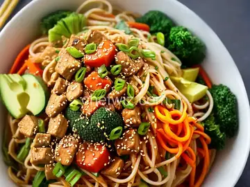 Asian-Inspired Vegetable Noodle Bowl
