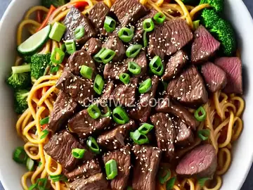 Asian Steak and Noodle Bowl
