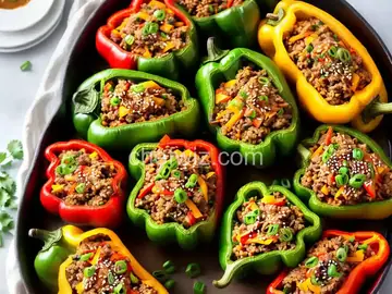 Asian-Style Stuffed Peppers