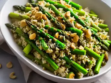 Asparagus Cashew Rice Pilaf