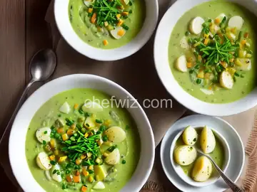 Asparagus, Leek, and Potato Soup
