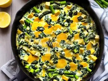 Asparagus-Spinach-Artichoke Casserole