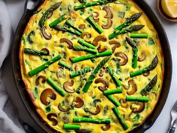 Asparagus and Mushroom Frittata