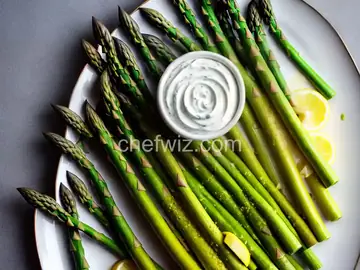 Asparagus with Wasabi-Mayonnaise Dip