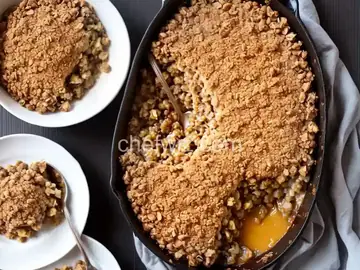 Aunt Jimmy's Streusel Apple Crisp