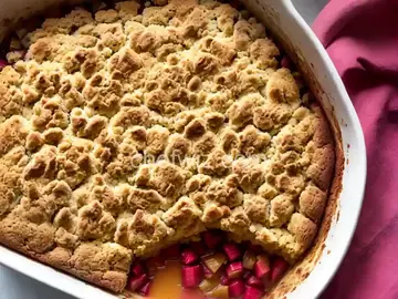 Aunt Kaye's Rhubarb Dump Cake
