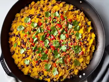 Austin-Style Migas with Black Beans