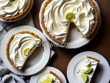 Authentic Key Lime Pie with Whipped Cream