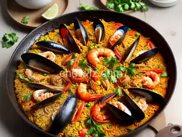 Authentic Seafood Paella