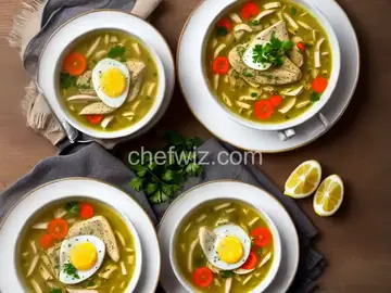 Avgolemeno (Chicken Soup with Egg-Lemon Sauce)