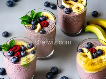 Avocado, Blueberry, Banana, and Chia Smoothie