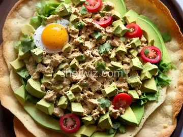 Avocado-Egg Salad Tostada Filling