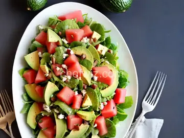 Avocado Watermelon Salad
