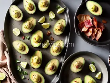 Avocado and Bacon-Stuffed Eggs