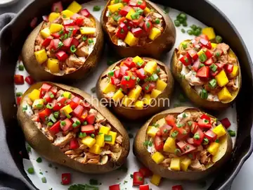 BBQ Chicken Baked Potatoes