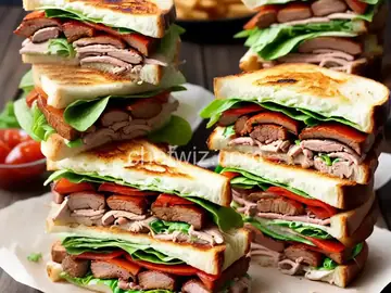 BBQ Pork Panini Sandwich