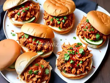 BBQ Pulled Chicken Sandwiches