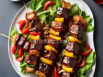 BBQ Teriyaki Pork Kebabs