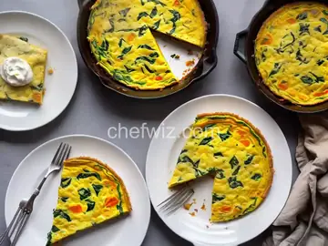 Baby Spinach Frittata with Sweet Potato Hash Crust