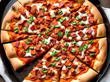 Bacon Buffalo Chicken Pizza