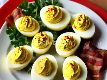 Bacon Cheddar Deviled Eggs