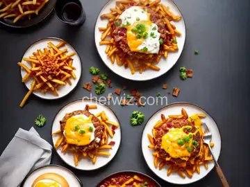 Bacon Cheese Burgers and Chili Cheese Fries