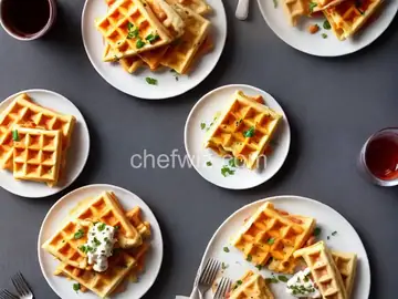 Bacon, Cheese, and Scallion Waffles Recipe