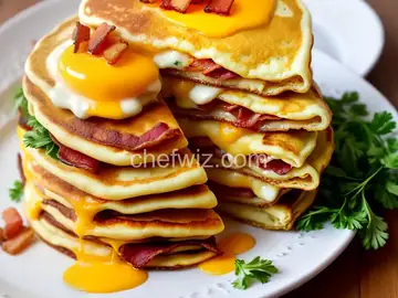 Bacon-Egg-And-Cheese-Stuffed Pancakes
