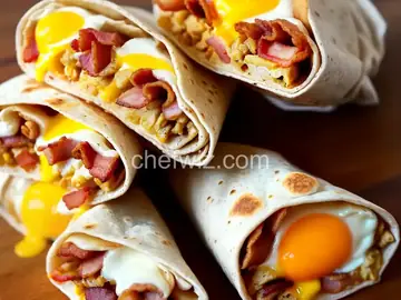 Bacon, Egg, and Cheese Breakfast Burrito Recipe
