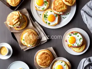 Bacon, Egg, and Cheese Buttermilk Biscuit Breakfast Sandwich