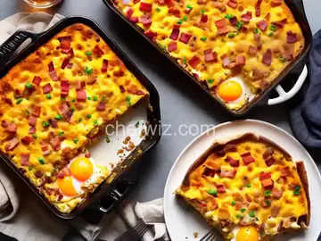 Bacon, Egg, and Cheese Strata