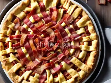 Bacon Lattice Breakfast Pie