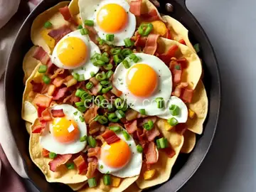 Bacon, Potato, and Egg Taco Ole